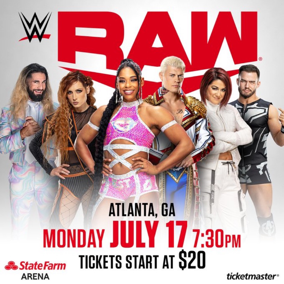 WWE RAW coming to Atlanta on July 17 Atlanta Social Guide